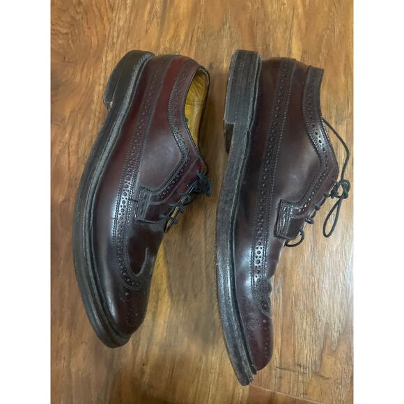 FLORSHEIM Imperial SHELL CORDOVAN Brogue Derby Shoe 8 D Wingtip Perf Men\'s Shoes main image 9